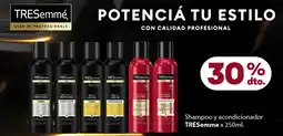 Supermercados Tadicor Tresemmé shampoo y acondicionador oferta