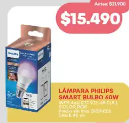 Supermercados Tadicor Philips lámpara smart bulbo oferta