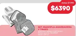 Supermercados Tadicor Set manopla agarradera y trapo oferta