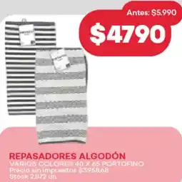 Supermercados Tadicor Repasadores algodón oferta