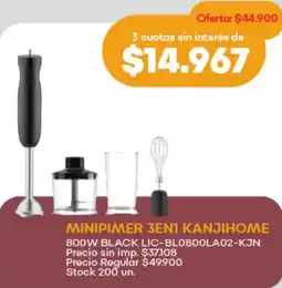 Supermercados Tadicor Kanjihome minipimer 3 en 1 oferta