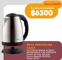 Supermercados Tadicor Kanji pava hervidora oferta