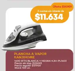 Supermercados Tadicor Kanjihome plancha a vapor oferta