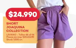 Supermercados Tadicor Short joaquina collection oferta