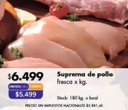 Disco Suprema de pollo fresca oferta