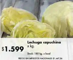 Disco Lechuga capuchina oferta