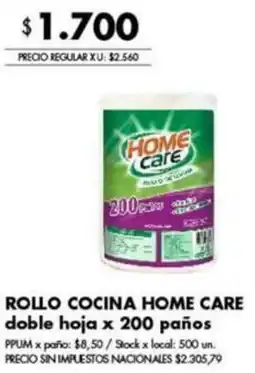 Disco Home care rollo cocina doble hoja oferta