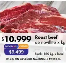 Disco Roast beef de novillito oferta