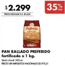 Disco Preferido pan rallado fortificado oferta