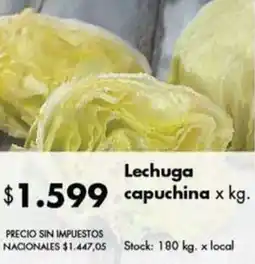 Disco Lechuga capuchina oferta