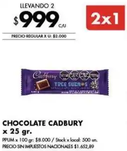 Disco Cadbury chocolate oferta