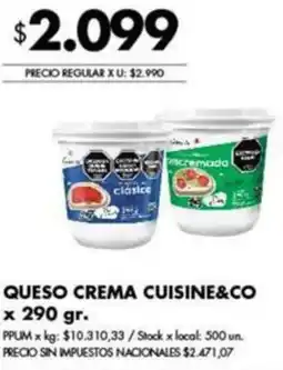 Disco Cuisine&co queso crema oferta
