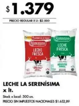 Disco La serenísima leche oferta