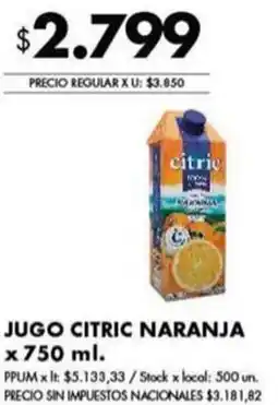 Disco Citric jugo naranja oferta