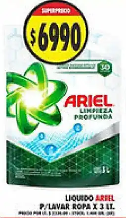 Supermercados Becerra Ariel liquido oferta