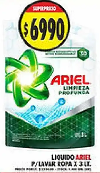 Supermercados Becerra Ariel liquido oferta