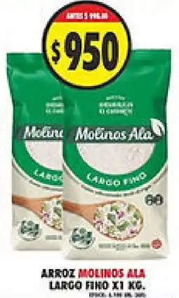 Supermercados Becerra Molinos Ala arroz largo fino oferta