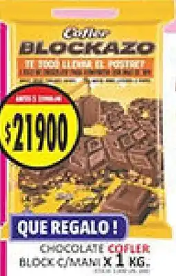 Supermercados Becerra Cofler chocolate block oferta