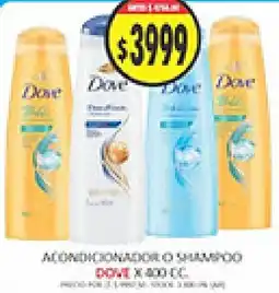 Supermercados Becerra Dove acon o shampoo oferta