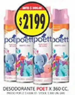 Supermercados Becerra Poett desodorante oferta
