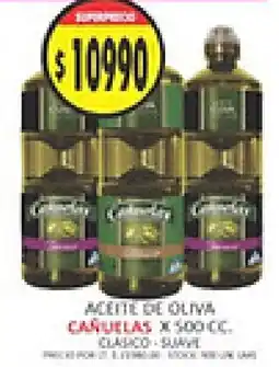 Supermercados Becerra Cañuelas aceite de oliva oferta