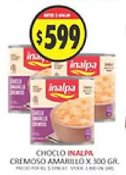 Supermercados Becerra Inalpa choclo cremoso amarillo oferta