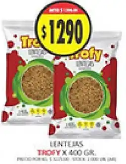 Supermercados Becerra Trofy lentejas oferta
