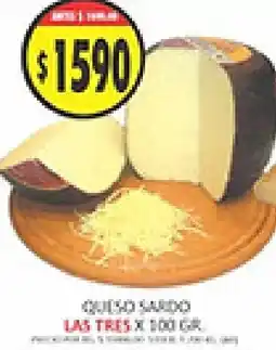 Supermercados Becerra Las Tres queso oferta