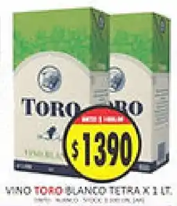 Supermercados Becerra Toro vino blanco oferta