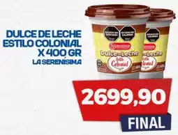 Maxiconsumo La serenísima dulce de leche estilo colonial oferta