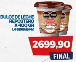 Maxiconsumo la serenísima dulce de leche repostero oferta