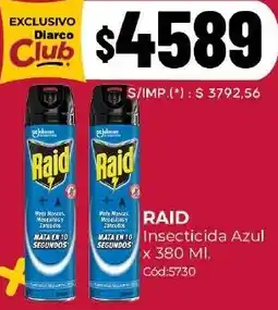 Diarco Raid insecticida azul oferta