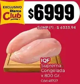 Diarco Iqf suprema congelada oferta