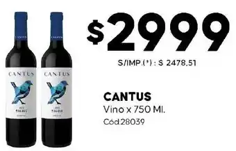 Diarco Cantus vino oferta