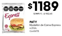 Diarco Paty medallón de carne express oferta