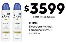Diarco Dove desodorante antit. femenino oferta