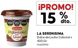 Diarco La serenisima dulce de leche colonial oferta
