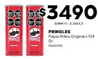Diarco Pringles papas fritas original oferta