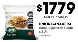 Diarco Unión ganadera hamburguesa de cerdo oferta