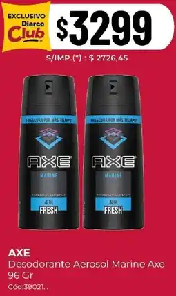 Diarco Axe desodorante aerosol marine oferta