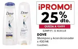 Diarco Dove shampoo y acondicionador oferta