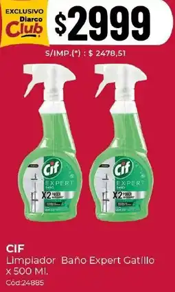 Diarco Cif limpiador baño expert gatillo oferta