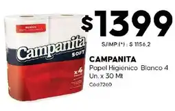 Diarco Campanita papel higiénico blanco oferta