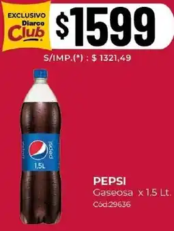 Diarco Pepsi gaseosa oferta