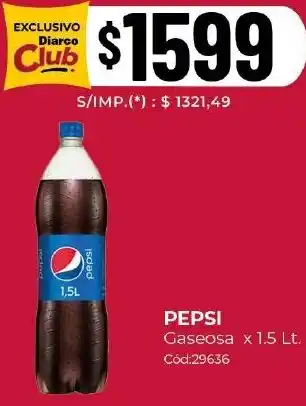 Diarco Pepsi gaseosa oferta