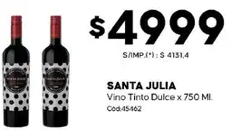 Diarco Santa julia vino tinto dulce oferta