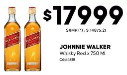 Diarco Johnnie walker whisky red oferta