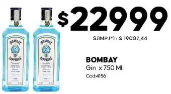 Diarco Bombay gin oferta