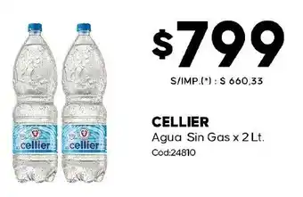Diarco Cellier agua sin gas oferta