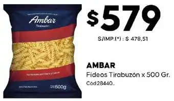 Diarco Ambar fideos tirabuzón oferta
